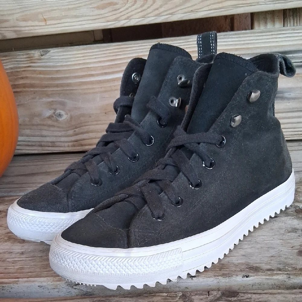 Converse Charcoal High-Top Sneakers - Picture 2 of 14